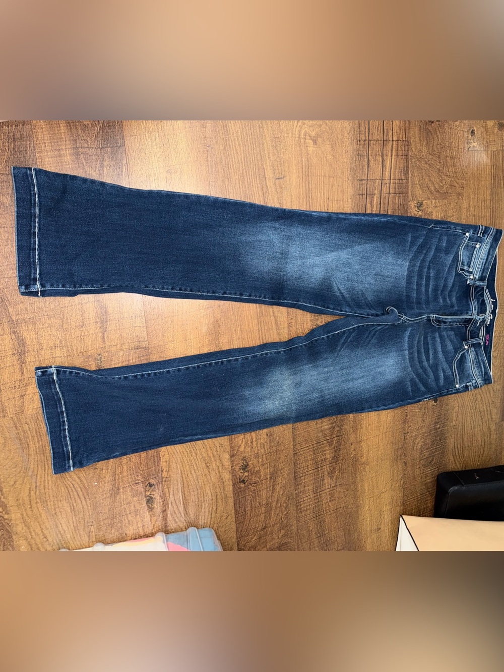 INC International Concepts Straight Leg Jeans in Dark Blue Wash